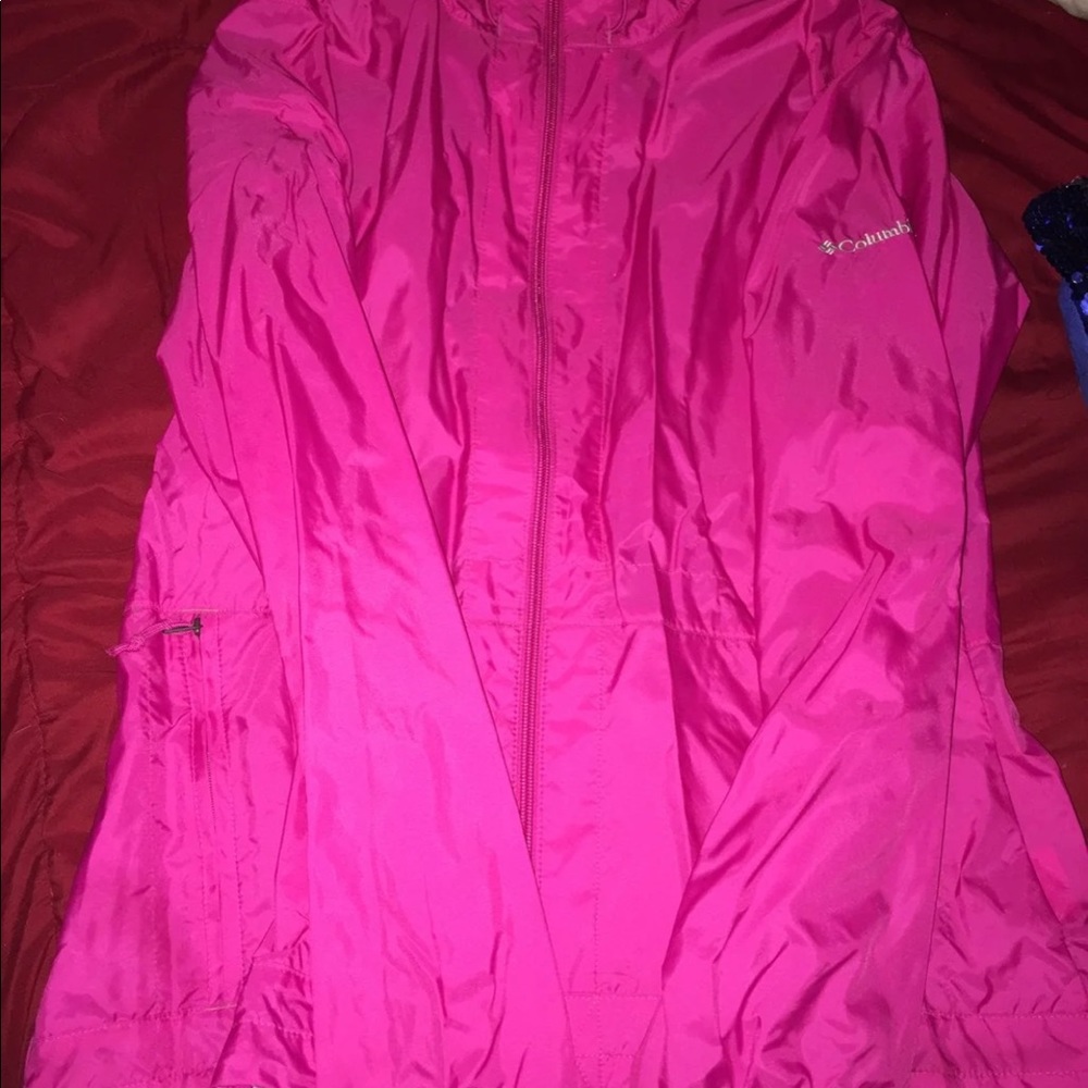 Hot pink Columbia jacket M